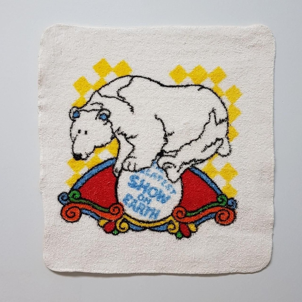 Greatest Show‎ On Earth Ringling Bros Barnum & Bailey Circus Face Towel Vintage